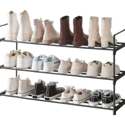 ACAZA Schoenenrek - stapelbaar - 92x54x30 cm - zwart New