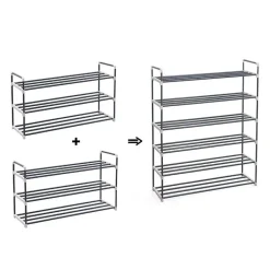 ACAZA Schoenenrek - stapelbaar - 92x54x30 cm - zwart New