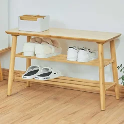 Emob Exclusive Schoenenrek Reini - 67x28x43cm - bamboehout Clearance