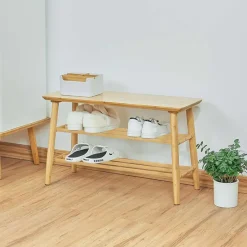 Emob Exclusive Schoenenrek Reini - 67x28x43cm - bamboehout Clearance