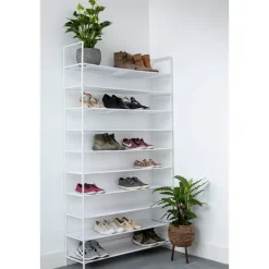 IVOL Schoenenrek voor 50 paar - Wit - 10 etages Clearance