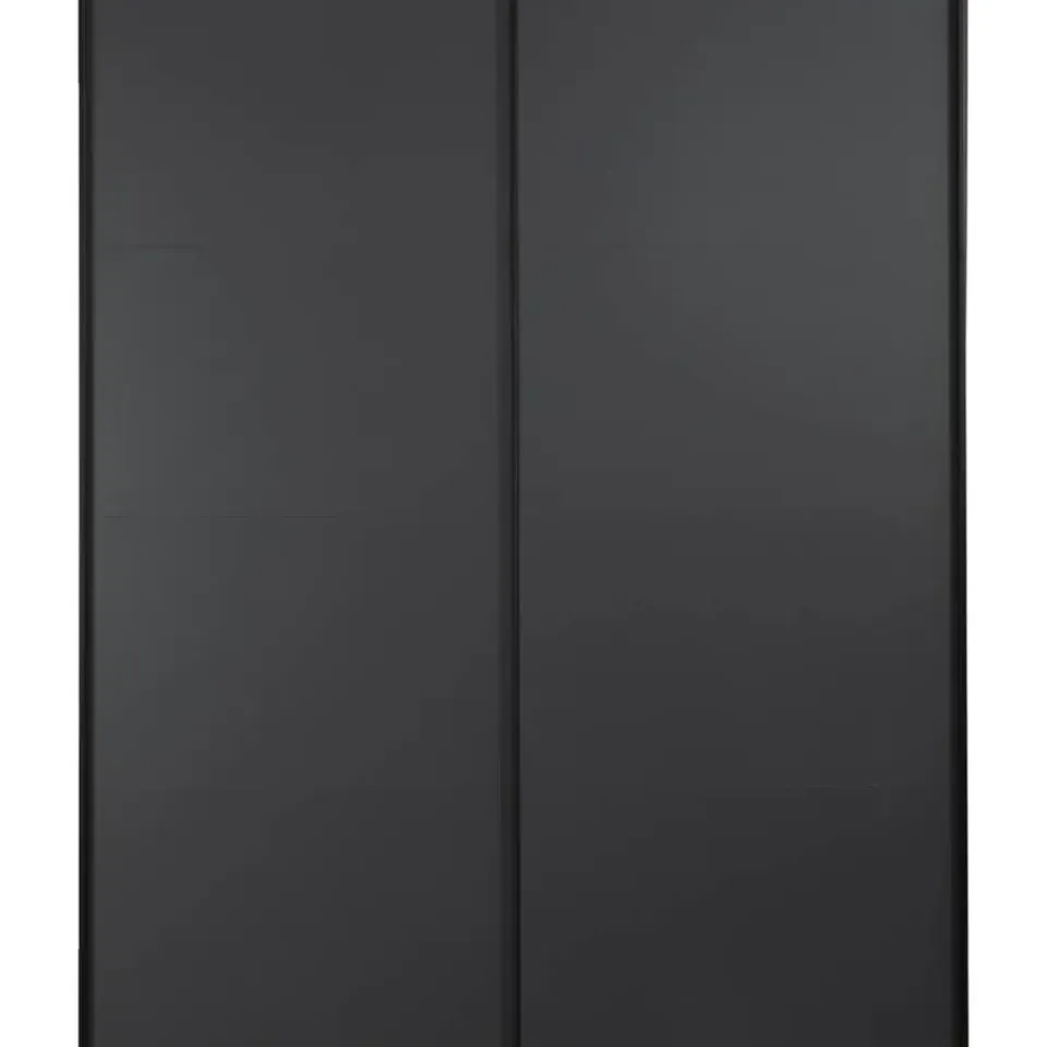 Leen Bakker Schuifdeurkast Bergamo - antraciet - 221x178,5x66,6 cm Discount