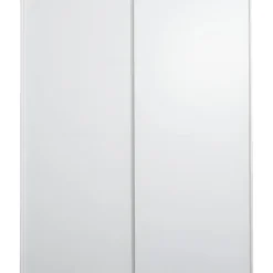 Leen Bakker Schuifdeurkast Bergamo - wit - 221x178,5x66,6 cm Clearance