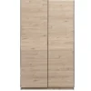 Leen Bakker Schuifdeurkast Genua - eikenkleur - 204x122x60 cm Sale