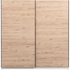 Leen Bakker Schuifdeurkast Genua - eikenkleur - 204x200x60 cm Online