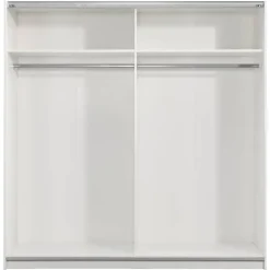 Leen Bakker Schuifdeurkast Genua - wit - 204x200x60 cm Hot