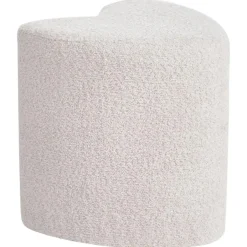 Leen Bakker SCOTIA - Poef - Beige - Chenille