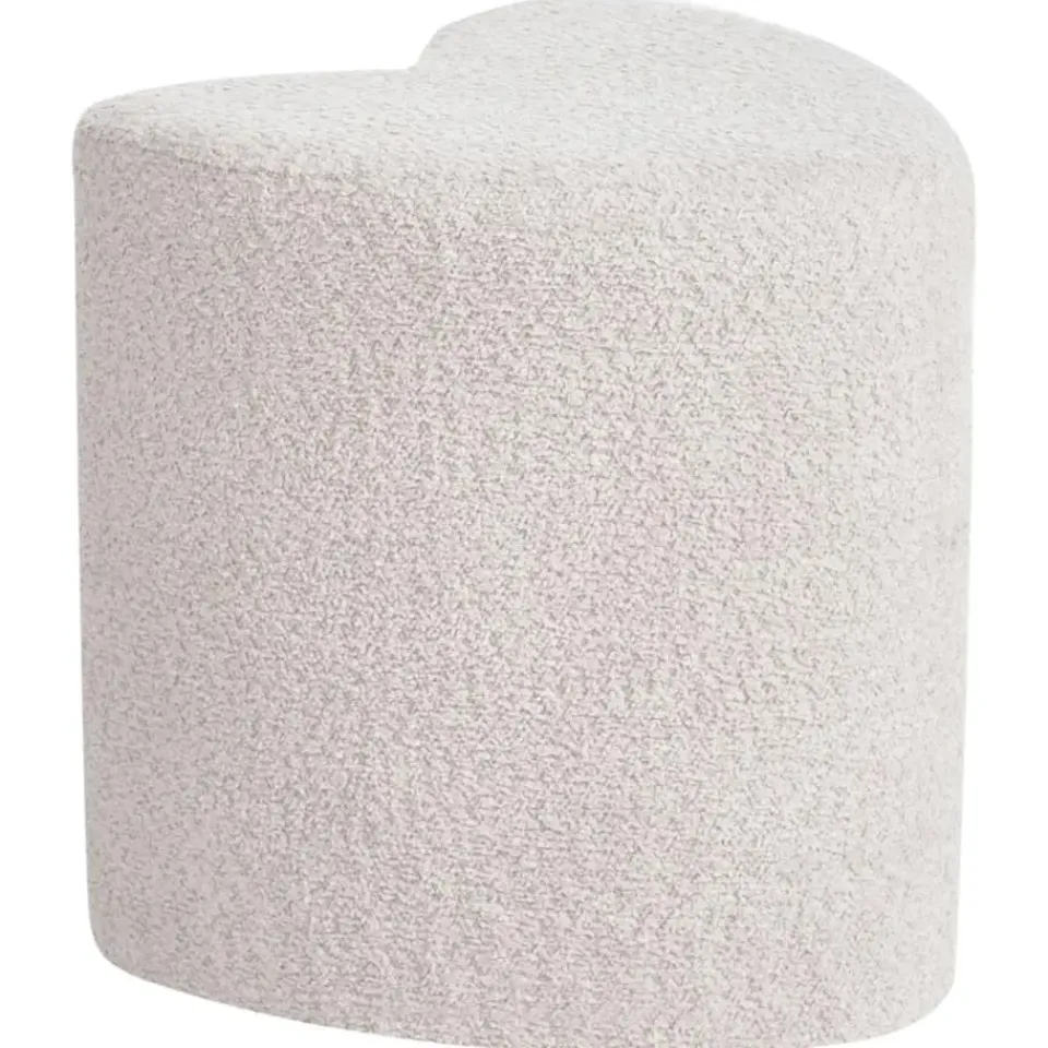 Leen Bakker SCOTIA - Poef - Beige - Chenille