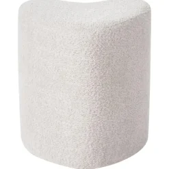 Leen Bakker SCOTIA - Poef - Beige - Chenille