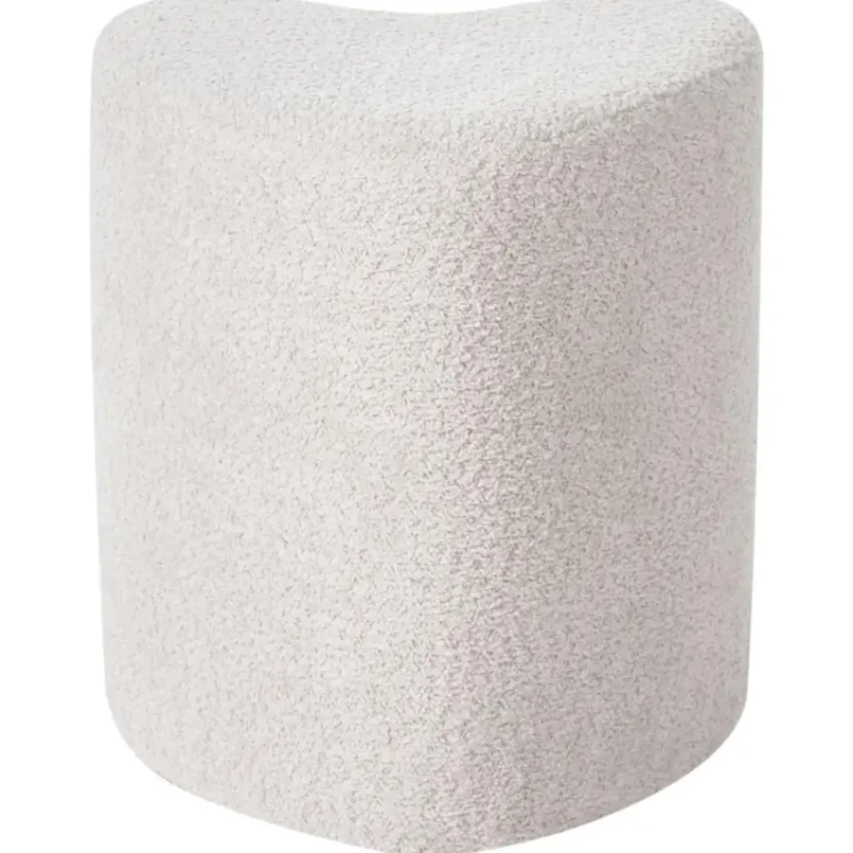 Leen Bakker SCOTIA - Poef - Beige - Chenille