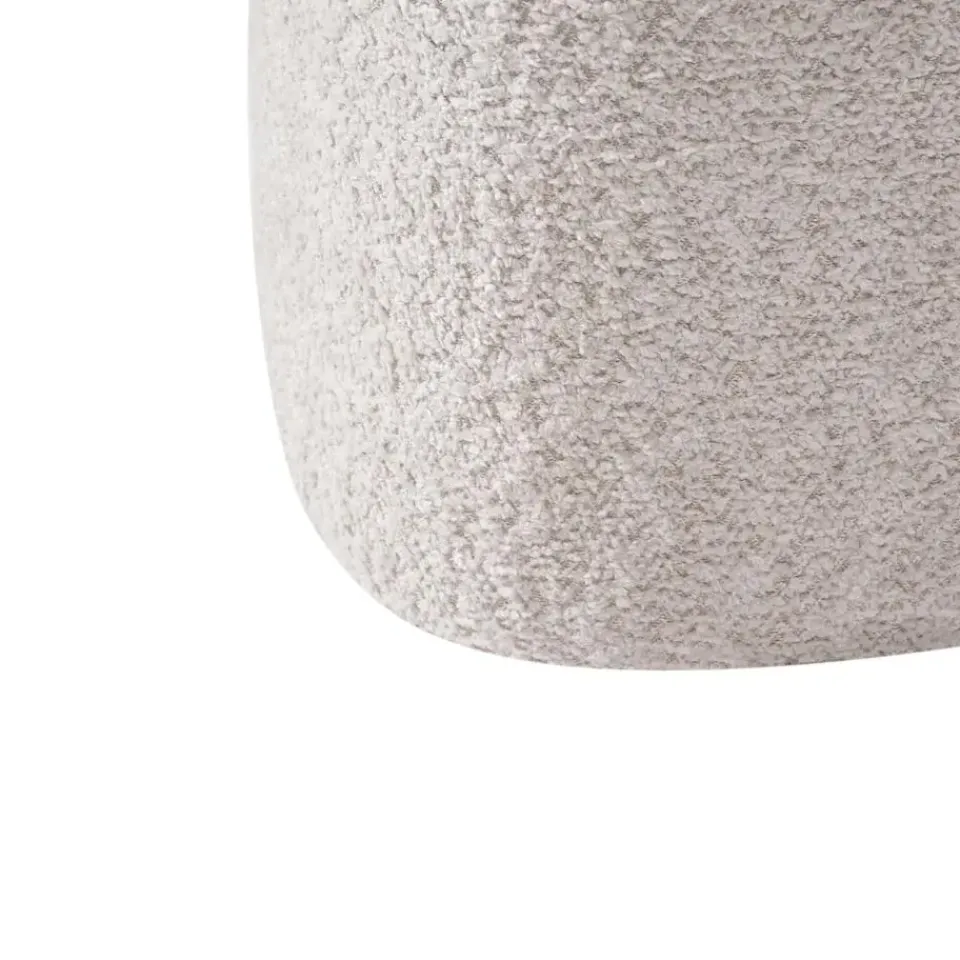 Leen Bakker SCOTIA - Poef - Beige - Chenille