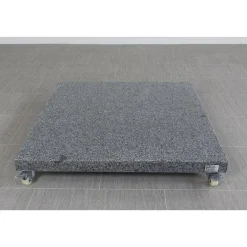 4-Seasons Outdoor 4-Seasons zweefparasol Siesta Premium 3x3 m. - woodlook/charcoal + voet en hoes