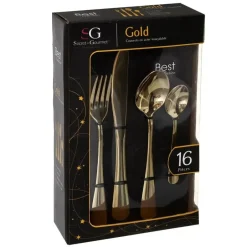 Secret de Gourmet Bestekset - 16-delig - RVS - goud Clearance