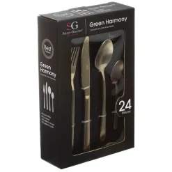 Secret de Gourmet Bestekset Green Harmony - 24-delig - RVS - goud Sale