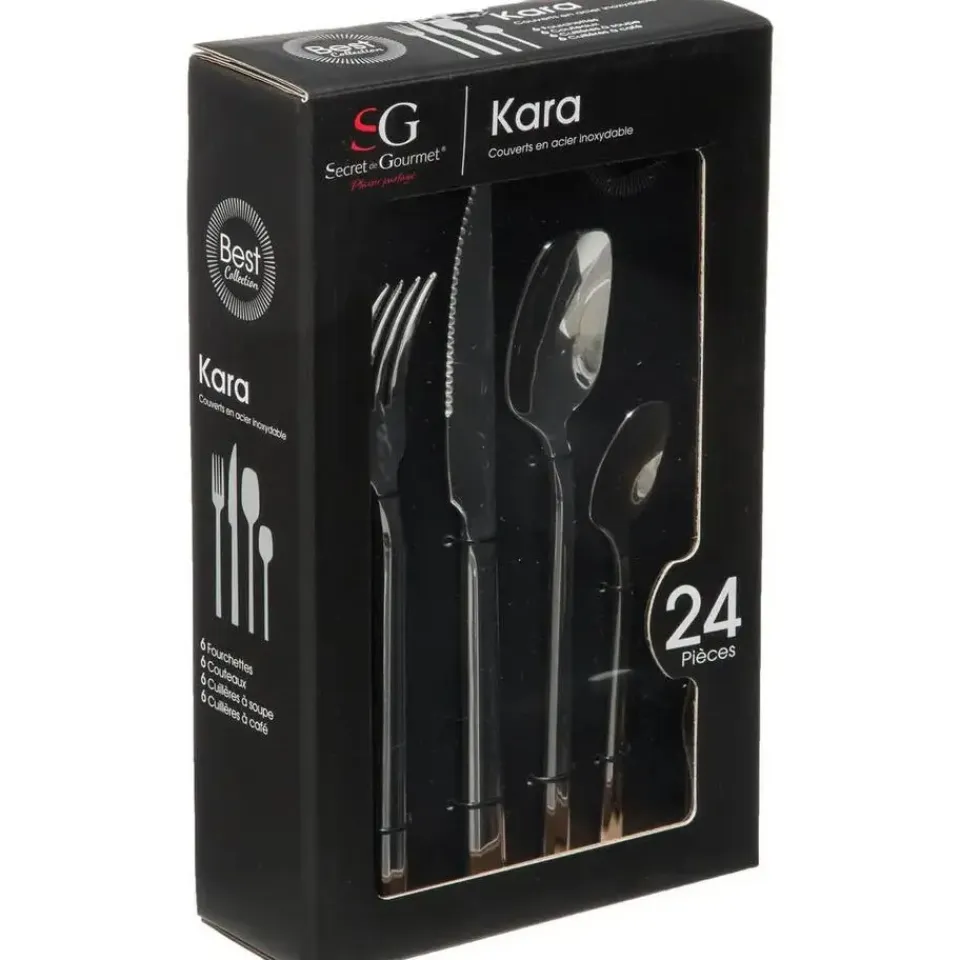 Secret de Gourmet Bestekset Kara - 24-delig - RVS Best