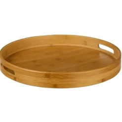 Secret de Gourmet Dienblad - bamboe - bruin - met handvaten -40cm New