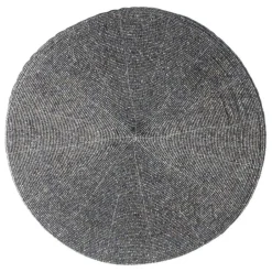 Secret de Gourmet Placemat - rond - kralen - grijs - 35 cm Hot