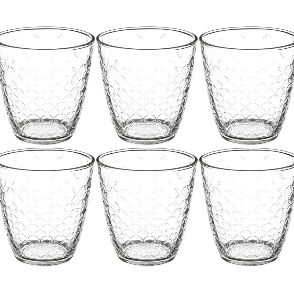 Secret de Gourmet waterglazen Rome - 6x - 250 ml - deco glas Outlet