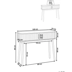 Leen Bakker SELAH - Sidetable - Lichthout - MDF Online