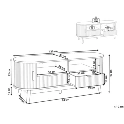Leen Bakker SELAH - TV-meubel - Lichthout - MDF New