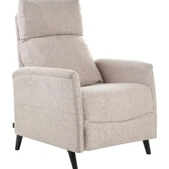 Beliani SELVIK - Relaxfauteuil - Taupe - Stof