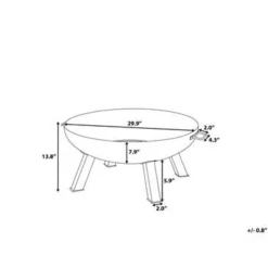 Beliani SEMPU - Vuurkorf - Zwart - Staal Best