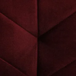 Beliani SENJA - Slaapbank 3-zits - Rood - Fluweel New