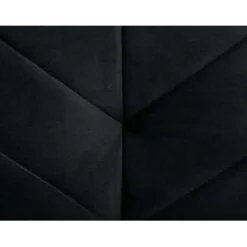 Beliani SENJA - Slaapbank 3-zits - Zwart - Fluweel Best