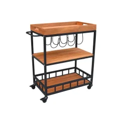 Merkloos Sens-Line - Butler Trolley - 67x40x84cm - Acaciahout Best