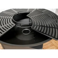 Sens-Line - Evi bbq firepit - 80x80x92cm - Zwart Clearance