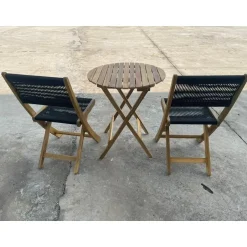 Sens-Line - Lanzarote Bistroset - Zwart en Bruin - 3-delig New