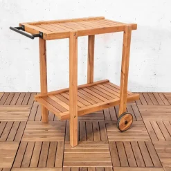 Sens-Line - Toby Tuin Trolley - 76x50x77 - Acaciahout Outlet