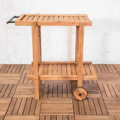 Sens-Line - Toby Tuin Trolley - 76x50x77 - Acaciahout Outlet