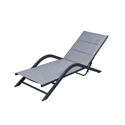 Sens-Line - Trento Loungestoel - 192x60x88cm - Grijs Online