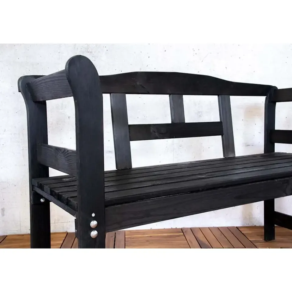 Sens-Line Friesen tuinbank - Hout - Zwart Best