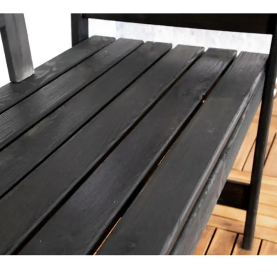 Sens-Line Friesen tuinbank - Hout - Zwart Best