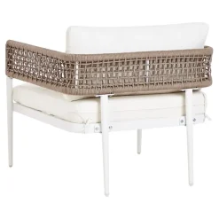 Beliani SERLA - Loungeset 4-zits - Wit - Aluminium Sale