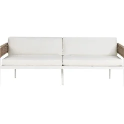 Beliani SERLA - Loungeset 4-zits - Wit - Aluminium Sale