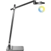 Leen Bakker SERPENS - Bureaulamp LED - Grijs - Synthetisch materiaal New