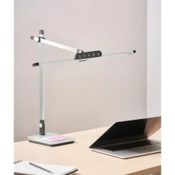 Leen Bakker SERPENS - Bureaulamp LED - Zilver - Synthetisch materiaal New