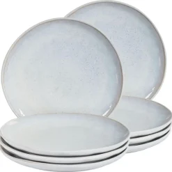 Leen Bakker SESAME - Bijzetborden set van 8 - Lichtgrijs - Steengoed Discount