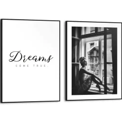 Reinders Set poster met lijst - Ballerina New