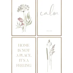 Reinders Set poster met lijst - Gevoel van thuis New