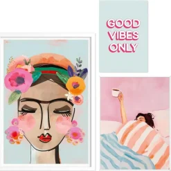 Reinders Set poster met lijst - Pastel sfeer Discount