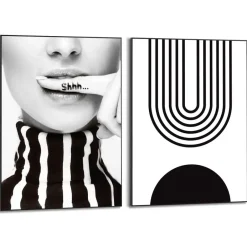 Reinders Set poster met lijst - Stilte in Stijl