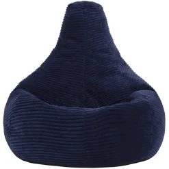 icon Set van 2 Kinderzitzakken Dalton - Corduroy Zitzak - Marineblauw Outlet