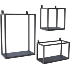 Urban Interiors Set van 3 wandboxes vintage black Online