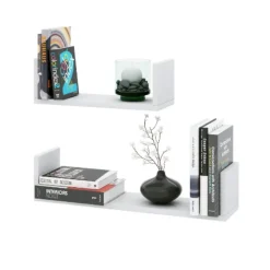 Emob Set van 2 wandplanken 40x14.5 cm en 60x14.5 cm Britta-wit Online