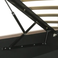 Beliani SEZANNE - Bed met opbergruimte - Taupe - 180 x 200 cm - Fluweel Best