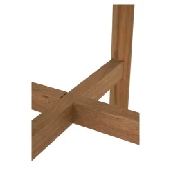 House Nordic Sidetable Acacia Naturel/Wit - 37x37x46cm - Terracina Best